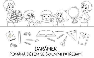 Daránek pomáhá dětem se školními potřebami