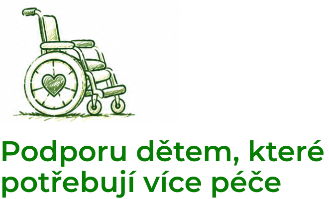 Podporu dětem, které potřebují více péče